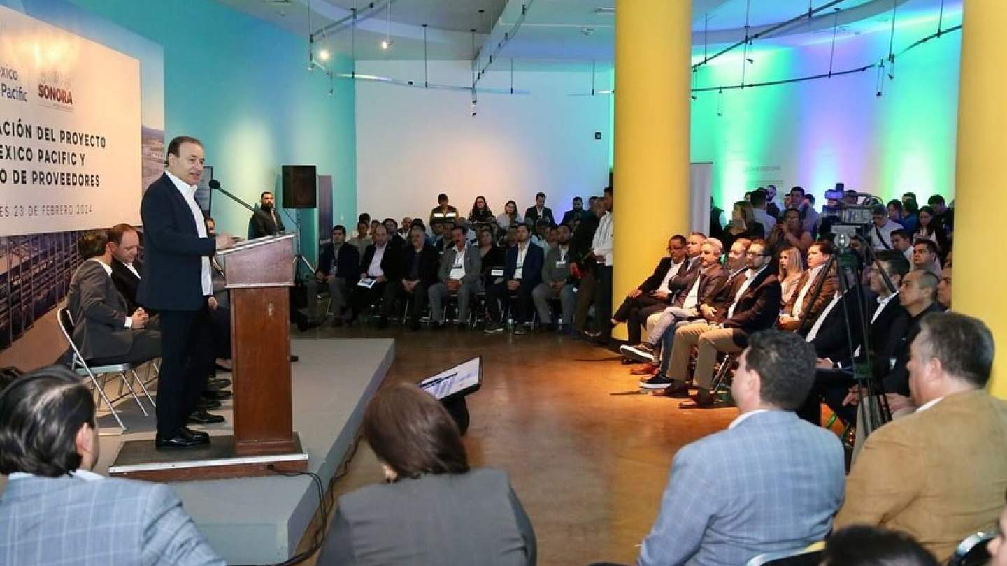 Presentación de la inversión histórica que conseguimos de Mexico Pacific Limited a empresarios sonorenses